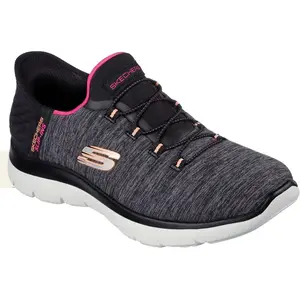 Skechers Femme Baskets, Chaussures de Sport, BKMT Black Multi, 39 EU