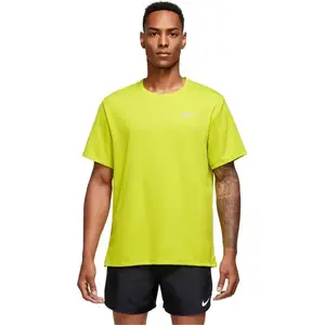 Nike T-shirt à Manches Courtes Miler Dri-fit Uv pas cher