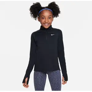 Comparateur de prix : Nike Girls' Fitness Long Sleeve 1/2 Zip Top Junior - Black, Black 7-8Y