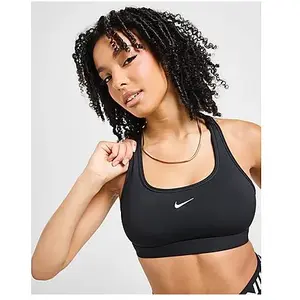 Nike Running Swoosh Sports Bra - Black, Black XL pas cher