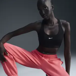 Nike Running Swoosh Sports Bra - Black, Black XS pas cher