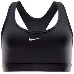 Nike Running Swoosh Sports Bra - Black, Black S pas cher