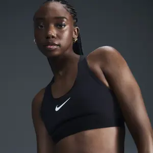 Brassière de sport réglable non rembourrée Nike Swoosh High Support po... pas cher