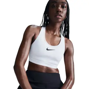 Nike Swoosh vêtement running femme Blanc L-I pas cher