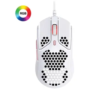 HyperX Pulsefire Haste Whitepink Ratón Gaming RGB 3200DPI pas cher
