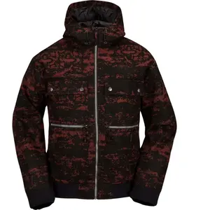 Volcom Veste Dustbox Maroon Camo rouge M pas cher