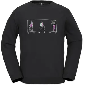 Volcom Sweat Essential Crew noir XL pas cher