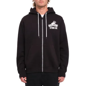Volcom Veste A Capuche Watanite Zip Black Homme noir L pas cher