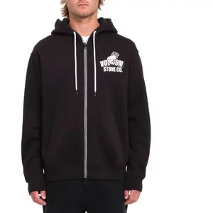 Volcom Veste A Capuche Watanite Zip Black Homme noir S pas cher