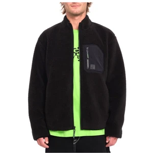 Volcom Veste Polaire Muzzer Fuzzar Zip Black Homme noir M pas cher