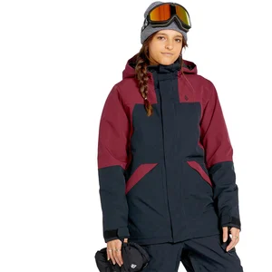 Volcom Veste De Ski/snow Shelter 3d Stretch Burgundy Femme rouge S pas cher