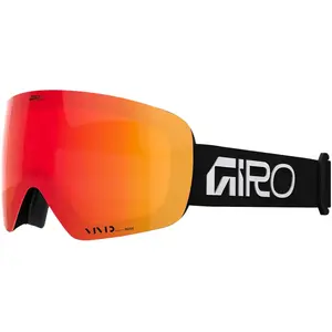 Giro - Masque de ski - Contour Black White Wordmark Vivid Ember/Infrar...