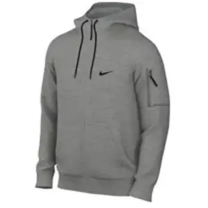 Nike M Nk Tf Hoodie Fz Dk Grey Heather/Particle Grey/XL pas cher