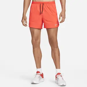 Nike Stride 5in Short De Running Hommes-Rouge,Noir, Taille M pas cher