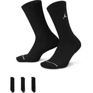 Jordan Air Lot de 3 paires de Chaussettes, Black 38 - 42 pas cher
