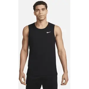 Nike Men's Shirt M NK DF Hyverse Tank, Black/White, DV9841-010, L pas cher