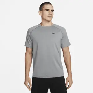Nike Men's Shirt M NK DF Ready SS, Smoke Grey/HTR/Black, DV9815-084, L