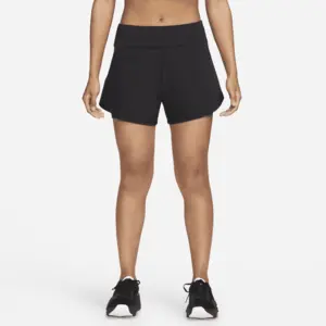 Short 2-en-1 taille mi-basse 8 cm Nike Dri-FIT Bliss pour femme - Noir... pas cher