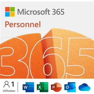 Microsoft 365 Personnel 1 utilisateur Abonnement 12 mois pas cher