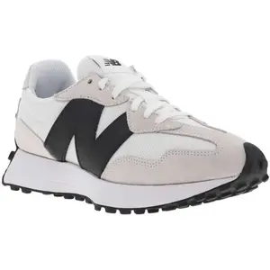 New Balance - Baskets Basses à Lacets Plats New Balance 327 Blanches - Blanches 40 pas cher