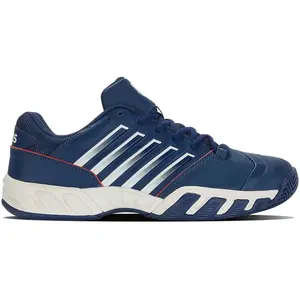 Comparateur de prix : K-Swiss Performance Homme Bigshot Light 4 Chaussure de Tennis, Blue Opal/Blanc de Blanc/Lollipop, 41 EU