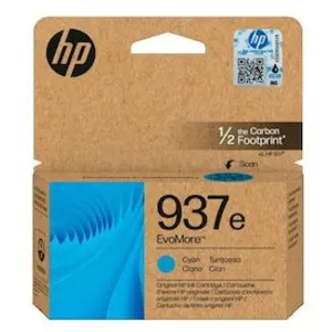 Hewlett Packard HP 937e EvoMore Cyan Original Ink Cartridge (4S6W6NESE1)
