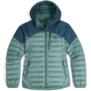 Doudoune OUTDOOR RESEARCH Women's Helium Down Hoodie (Neptune/Harbor) Femme pas cher