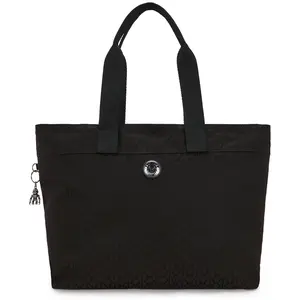 Kipling Fourre Tout Colissa Up Black Sign Jacquard Noir Grand Femme 10...Vendu parkipling