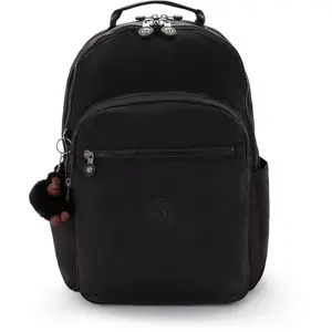 Kipling Sac À Dos Seoul College Extra True Black Noir Grand Femme 100%... pas cher