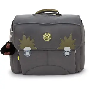 Kipling INIKO Sac à Dos Moyen, Back to Grey (Gris) pas cher