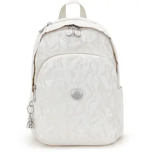 Kipling Sac À Dos Delia Palm Beige Jacquard Imprimé Standard Femme 100... pas cher