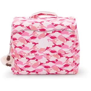 Kipling Sac À Dos Codie S Pink Palm Imprimé Petit Femme 100% Recycled ... pas cher