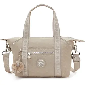 Kipling Sac D'épaule Art Mini Glorious Beige Silver Imprimé Petit Femm... pas cher