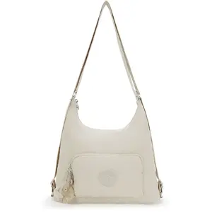 Kipling Sac D'épaule Yenna Hideaway Beige Standard Femme 56% Recycled Polyamide, 44% Polyamide pas cher
