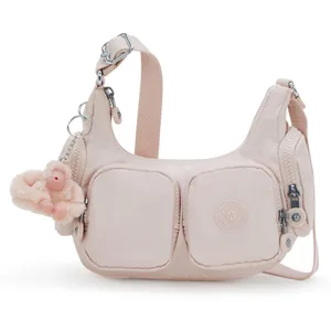 Kipling Sac Bandoulière Rikka Mini Pink Shine Rose Petit Femme 56% Rec... pas cher