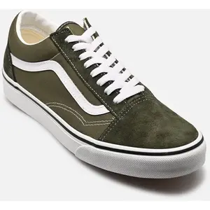 Baskets Vans Old Skool couleur vert blanc - 40 pas cher