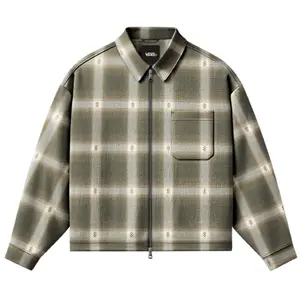 Vans Larkspur Zip Plaid Flannel Chemise vert M pas cher