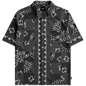 Vans - Van Doren Paisley Check Ss Shirt - Chemise homme Faded Black - M pas cher
