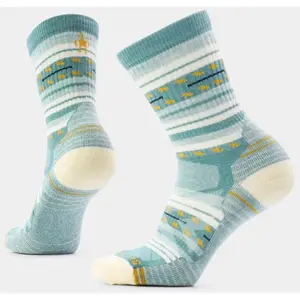 Smartwool - Hike Light Cushion Margarita Crew Socks - Chaussettes en laine mérinos femme Dusty Teal - L (42 - 45) pas cher
