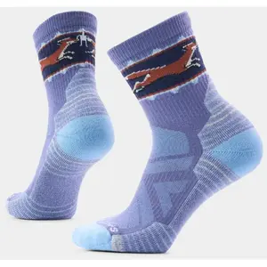Smartwool - Hike Light Cushion Fox Meadow Mid Crew Socks - Chaussettes randonnée femme Nightfall Blue - S (34 - 37) pas cher
