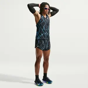 Nike AeroSwift  Short de running Hommes - noir, blanc, Taille L
