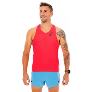 Nike AeroSwift  Maillot de course Hommes - rouge, noir, Taille XXL pas cher