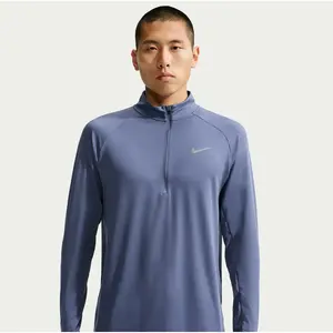 Nike Stride Half-Zip  Maillot de course Hommes - bleu gris, argent, Ta... pas cher