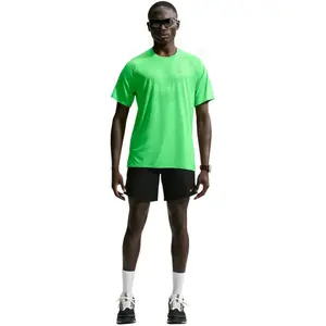 Nike Stride Maillot de course Hommes - vert, argent, Taille XL pas cher