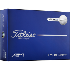 Titleist Balles de golf Tour Soft AIM 2026 - Lot de 12, blanc/bleu pas cher