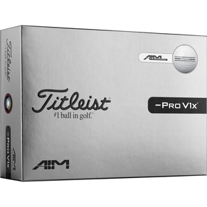 Titleist Balles de golf ProV1x Left Dash AIM 2026 - Lot de 12, blanc