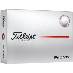 Titleist Balles de golf Pro V1x 25 Performance Align - Lot de 12, blan...