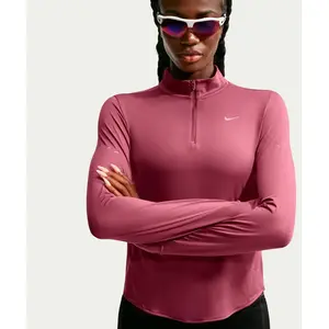 Nike Swift Half-Zip Maillot de course Femmes - mauve, argent, Taille L pas cher