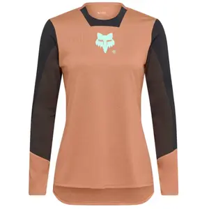Maillot manches longues femme fox defend elevated corail pas cher