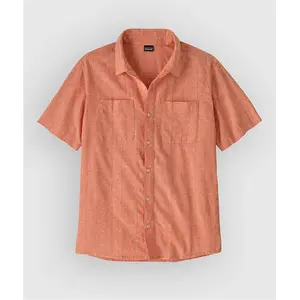 Patagonia - M's Back Step Shirt - Chemise homme Swell Dobby: Coal Orange - XXL pas cher